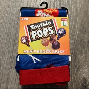 NWT Tootsie Pops Men's Boxer Brief L 36-38‎ How Many Licks Does it Take Owl